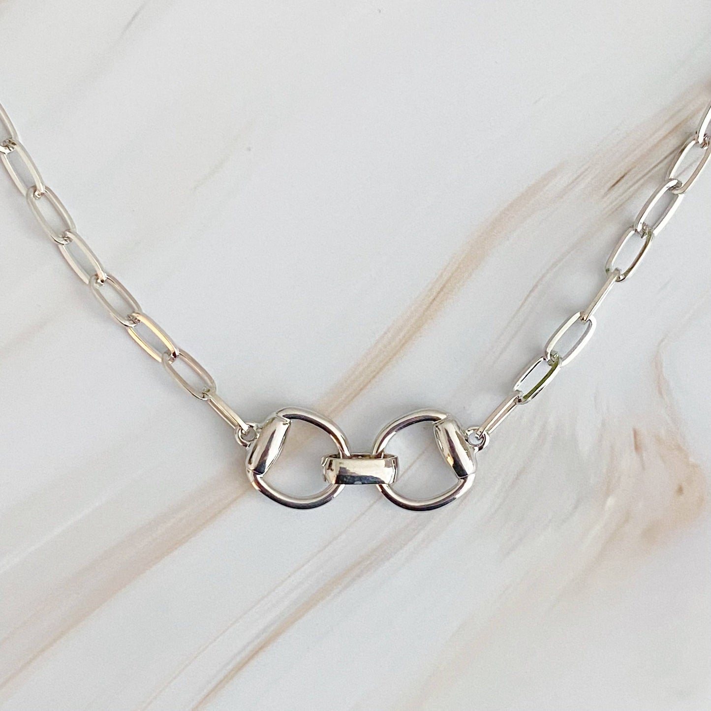 Snaffle Bit Chain Necklace