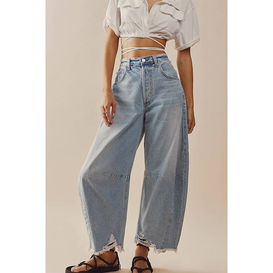 Casual Wide Leg Jeans