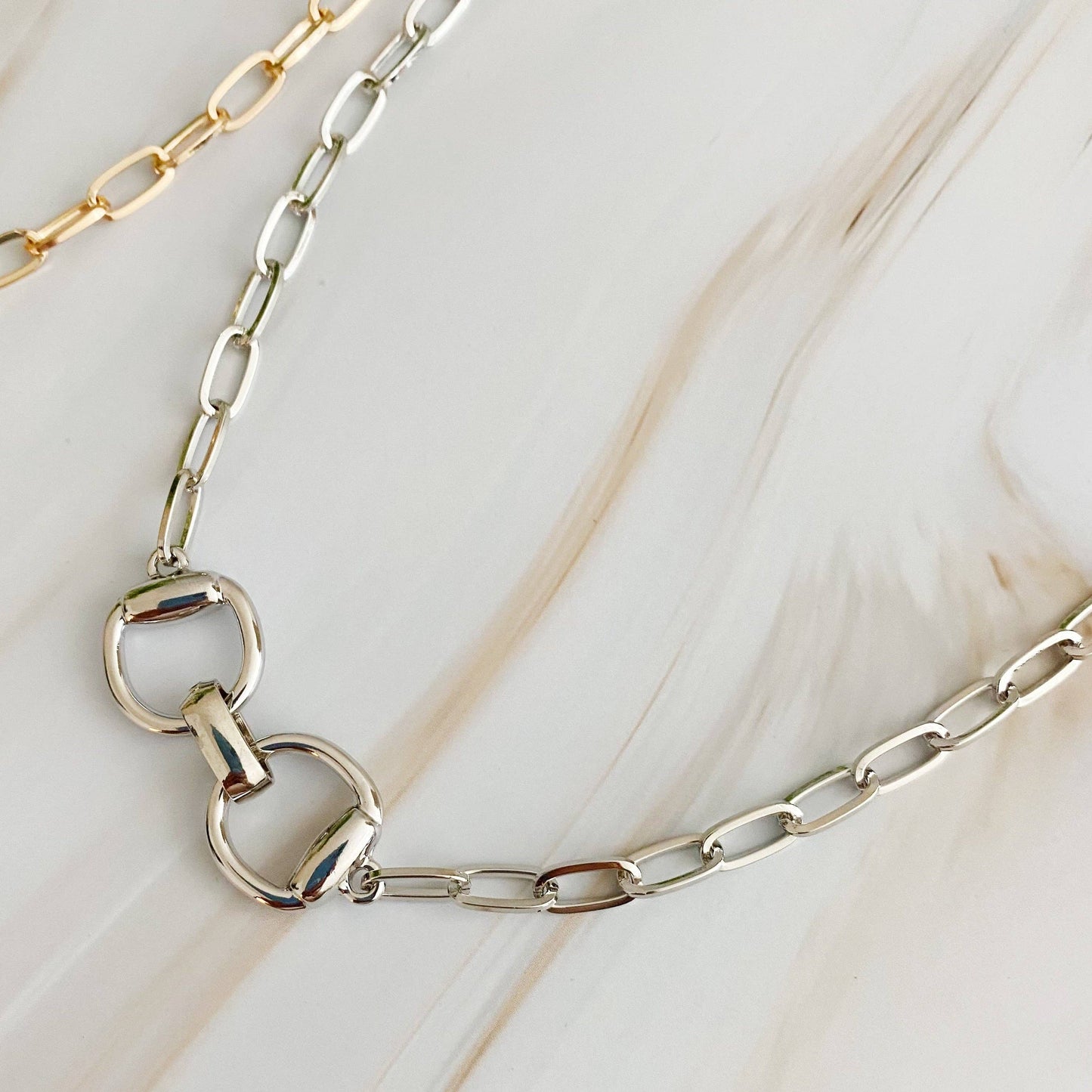 Snaffle Bit Chain Necklace