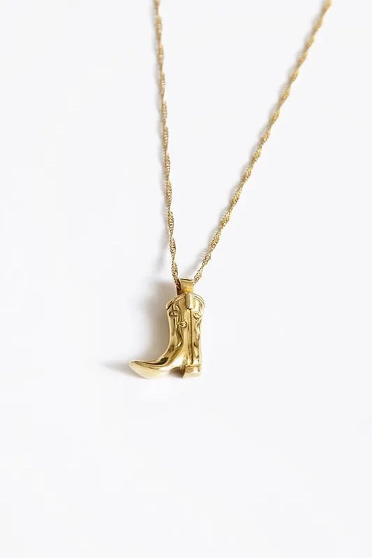 Boot Scootin' Gold Necklace