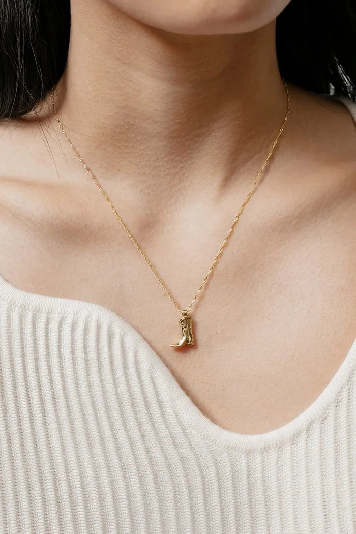 Boot Scootin' Gold Necklace