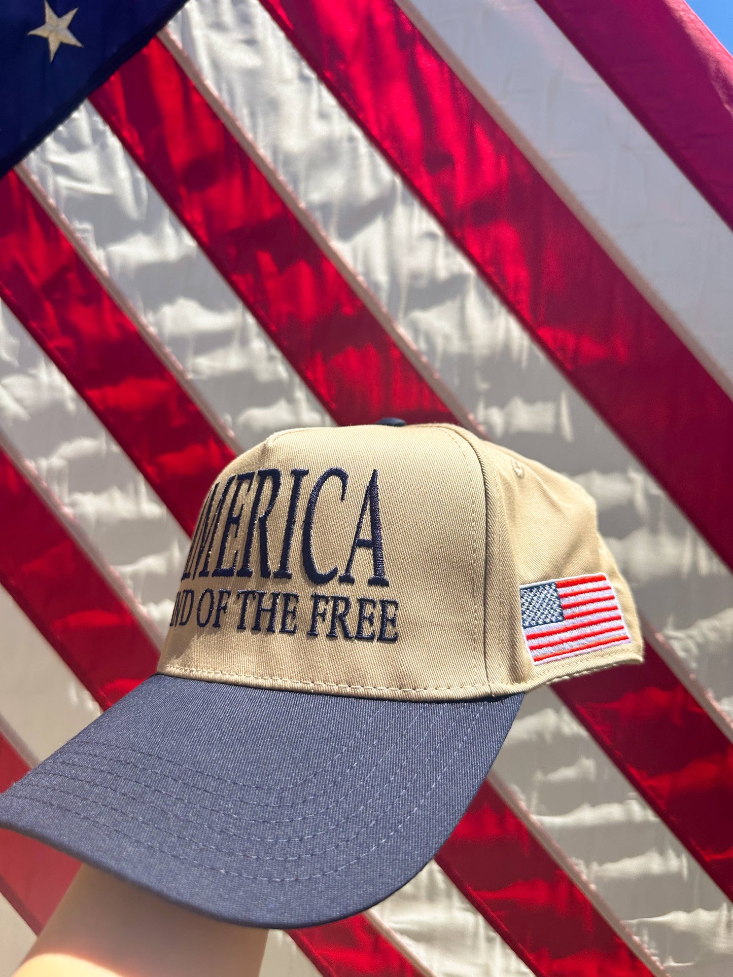 America Land of the Free Trucker Hat